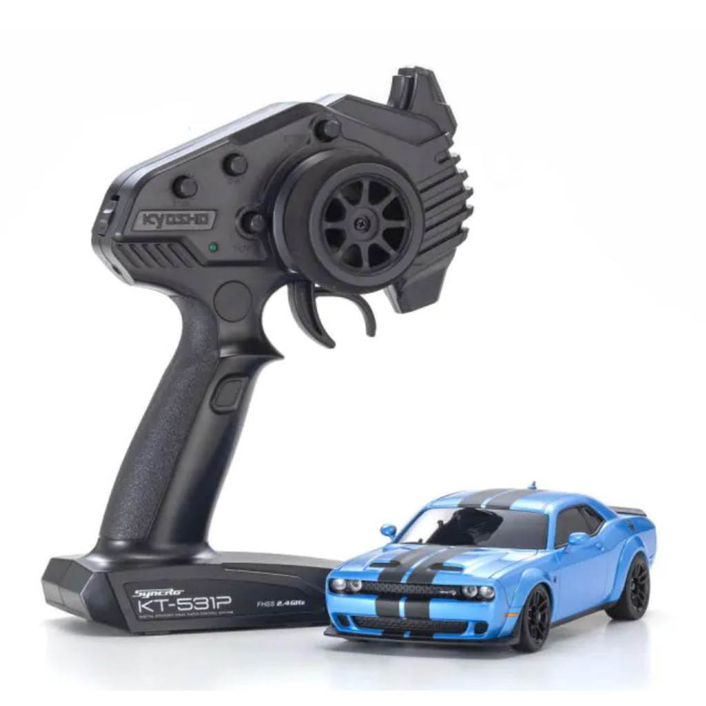 KYOSHO MINI-Z AWD DODGE CHALLENGER SRT HELLCAT REDEYE B5 Blue 32621BL ศูนย์ไทย
