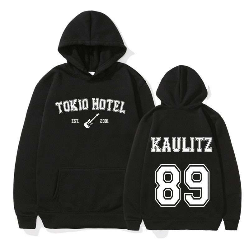 Rock Band Tokio Hotel Kaulitz ขนาดใหญ่ยาวสีขาวแฟชั่น Soft Simple เกาหลีความงาม Punk M-3XLSize S-5XL