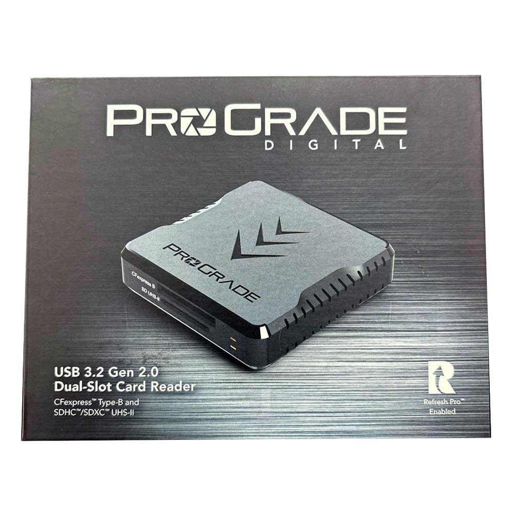 ProGrade Digital CFexpress Type B & UHS-II SDXC Dual-Slot USB 3.2 Card Reader (PG05.5), PGRWCFXSDANA