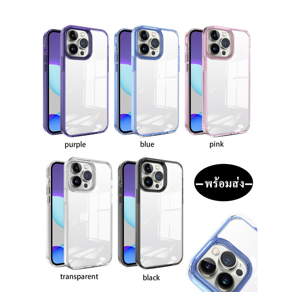 พร้อมส่ง PC เคส หนา 2.0mm สำหรับ SAMSUNG S25 S25Plus S25Ultra A26 A36 A56 A06 A16 A05 A05S A55 A35 A