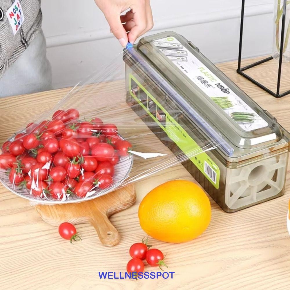 Wellnessspot เครื่องตัดฟิล์มยึด, ที่ใส่ฟอยล์ เครื่องจ่ายห่ออาหารแบบใช้ซ้ําได้, เครื่องตัดพลาสติกขนาดใหญ่, ตัดฟอยล์คม|ร้านอาหาร