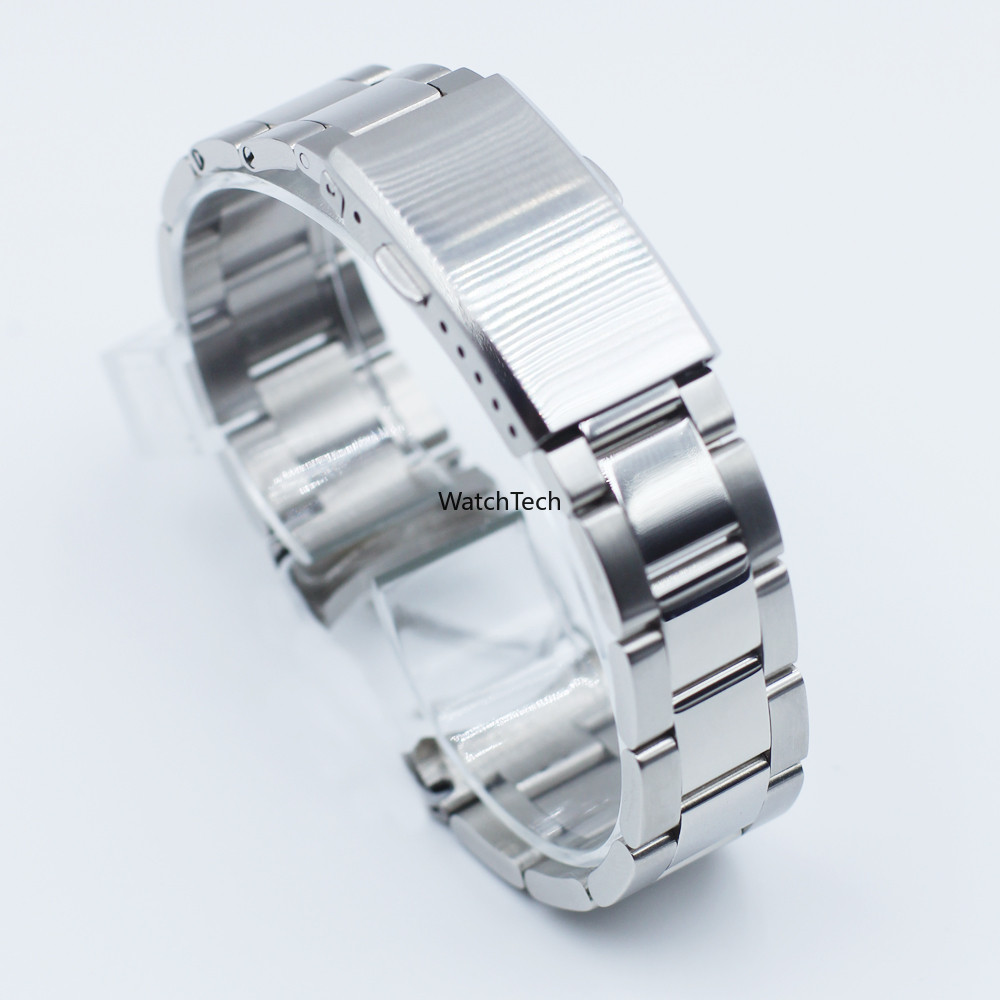 สกรู Links โค้งสแตนเลสสตีลนาฬิกาสร้อยข้อมือเงินสายคล้องคอปุ่ม Clasp สําหรับ ROLEX DATEJUST SUBMARINE