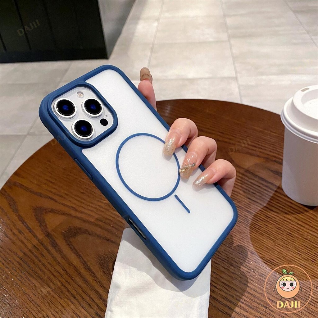 DAJII บบางเฉียบ ด้านใส ป้องกันลายนิ้วมือนุ่ม Case iPhone ใช้ได้กับ เคสไ โฟน Compatible For iPhone 16 15 14 13 12 11 Pro Max Plus เคสกันกระแทก Case