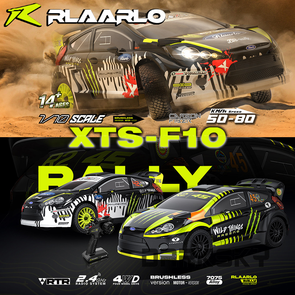 Rlaarlo XTS-F10 Brushless RC Rally Racing 1/10 รีโมทคอนโทรลไฟฟ้ารุ่น Rally รถ 4WD RTR / ATR ผู้ใหญ่ข