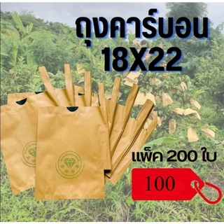 ถุงห่อผลไม้ 20x30 ซม. 2 ชั้น 100 ใบ ถุงห่อผลไม้ กระดาษห่อฝรั่ง มีประมาณ ถุงห่อมะม่วงชุนฟงแพค 2 ชั้น กันน้ำ กันแมลงและนก