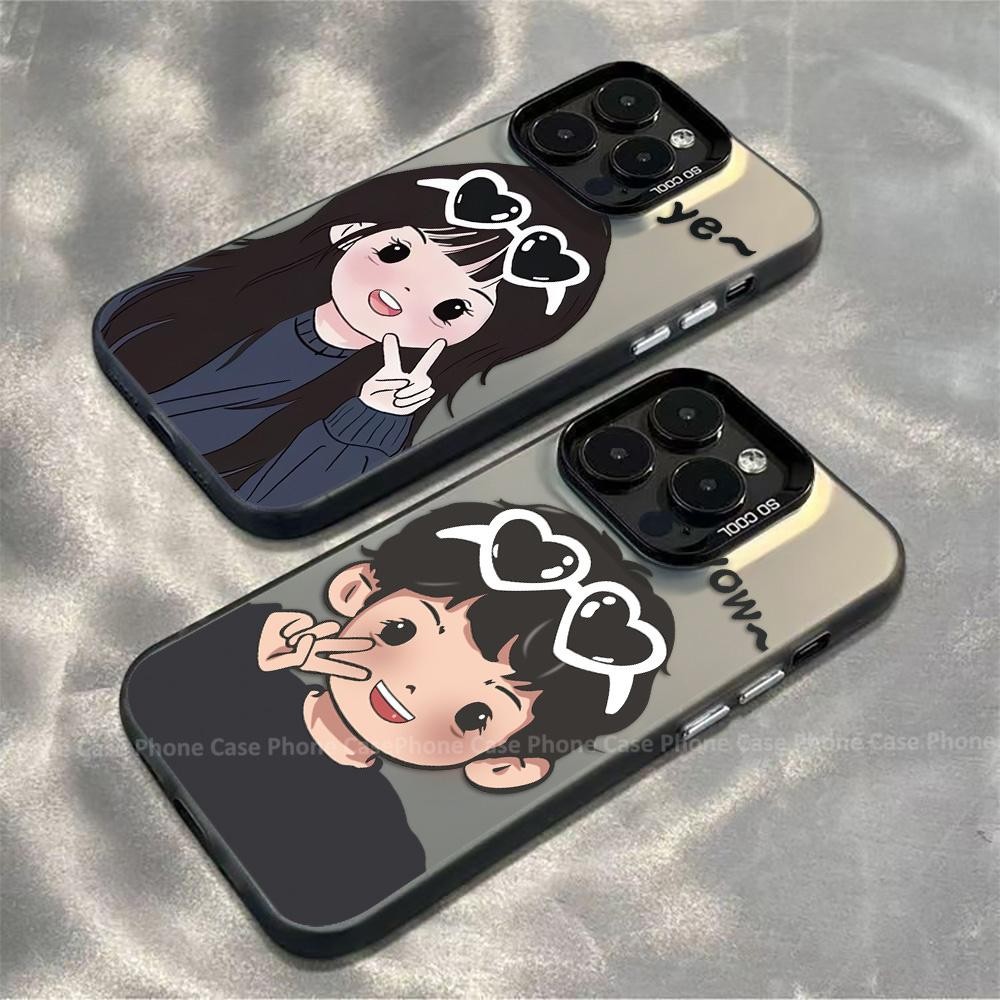 IMD เคสFor Samsung A54 A55 A05S A07 A17 A06 A15 A16 A22 A26 A07 A17 A35 A36 A56 แนวโน้มเคสเคสโทรศัพท์คู่รักน่ารัก