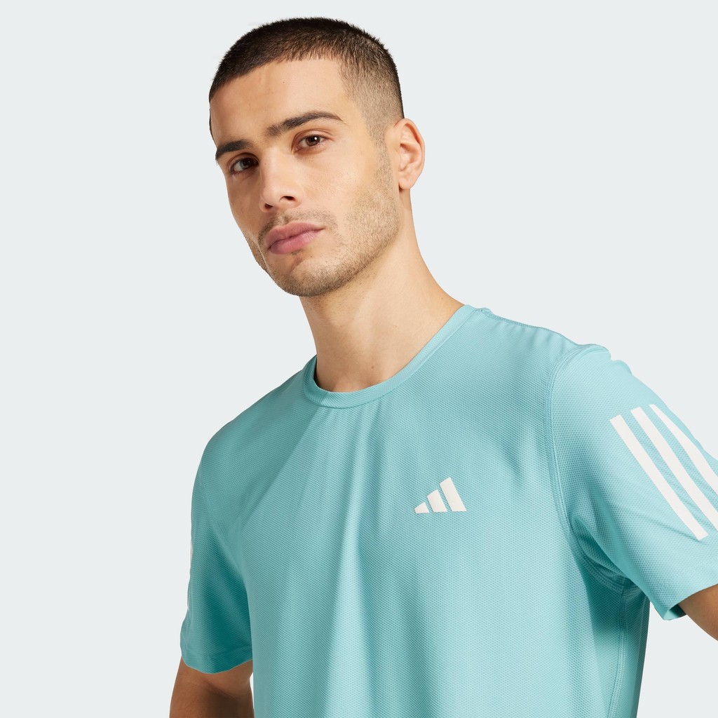 adidas تيشيرت جري رجالي Own the Run — فيروزي — صورة 7