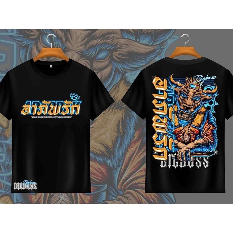 เสื้อยืดพิมพ์ลาย Bull Demon King 2025 สไตล์ลําลอง unisex คอกลม สไตล์ลําลองใหม่