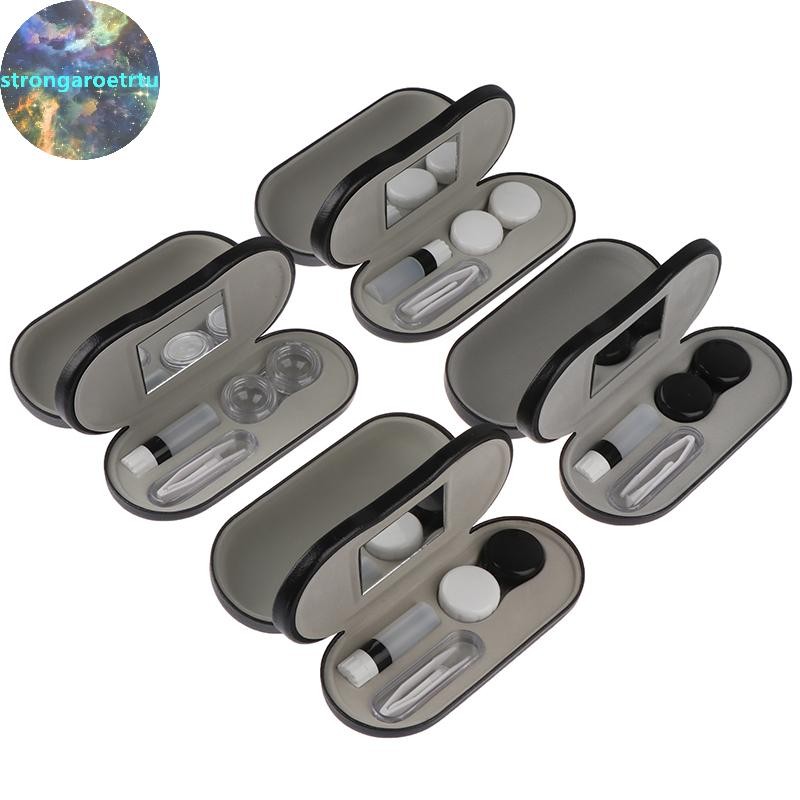 Strongaroetrtu 1 ชิ้น Dual ใช้แว่นตาคอนแทคเลนส์ 2 In 1 Double Sided Portable Case Holder TH