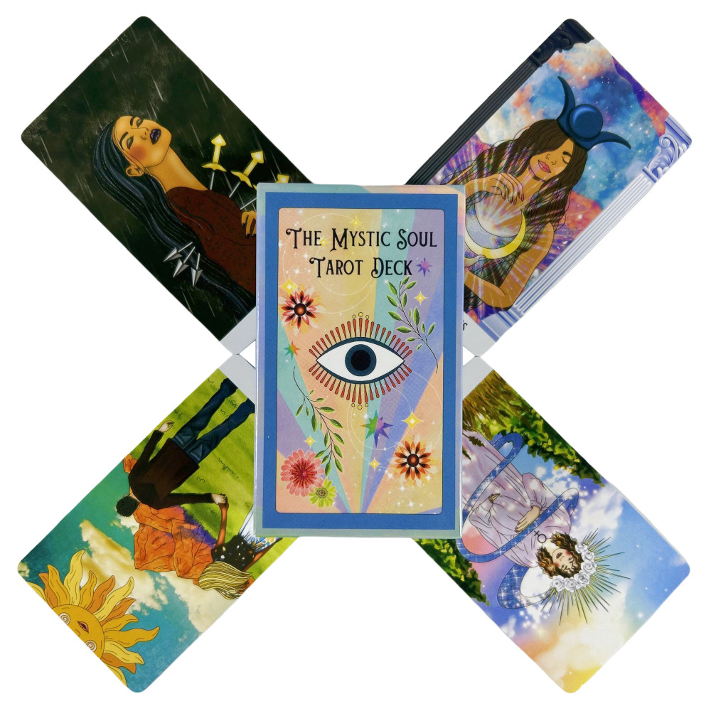 The Mystic Soul Tarot Deck Cards A 78 Deck Oracle English Visions Divination Edition Borad เล่นเกม