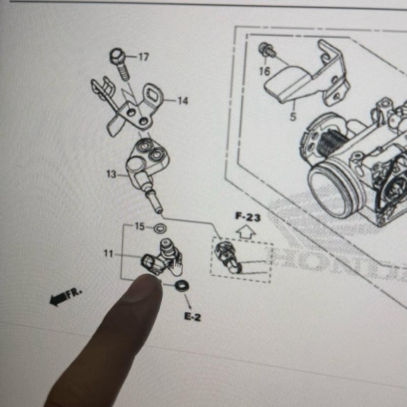 หัวฉีด ฟอซ่า 350 แท้ 2020+ รับประกันแท้เบิก ศูนย์ ราคา ต่อ 1 หัว  รหัสสิ้นค้า  16450-K1B-T01