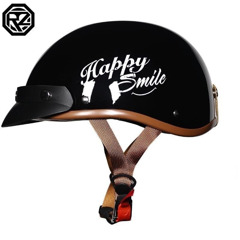 Harley หมวกกันน็อครถจักรยานยนต์ชายหญิงหมวกกันน็อควินเทจฤดูร้อน ราคา ถูกที่สุด ดีลบีเคเค แกลเลอรีภาพที่ 8