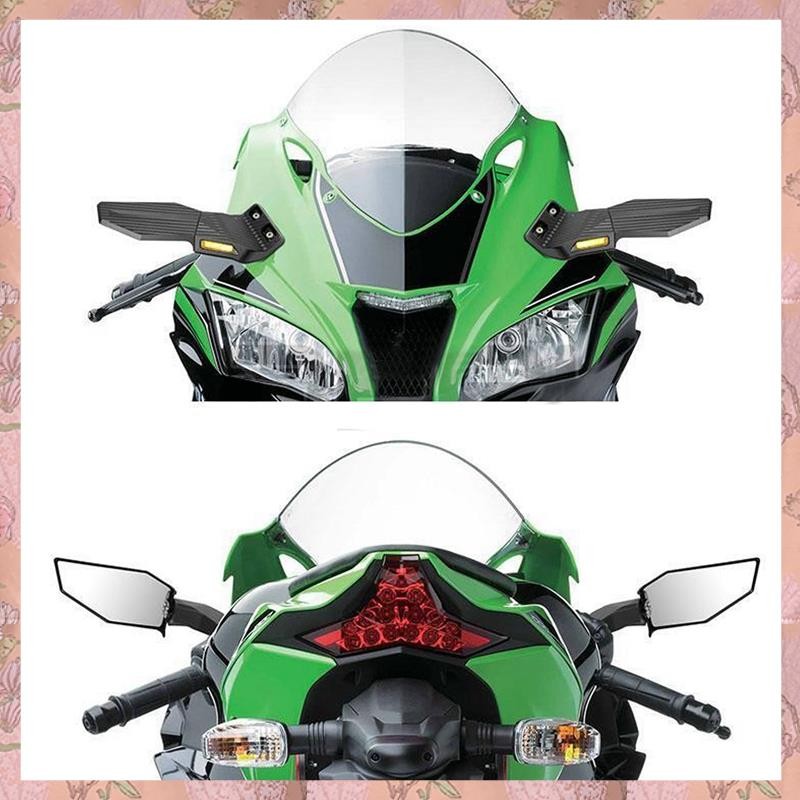 [h3w732xnj.ph] กระจกมองหลัง 1 คู่สําหรับ ZX6R ZX10R ZX12R