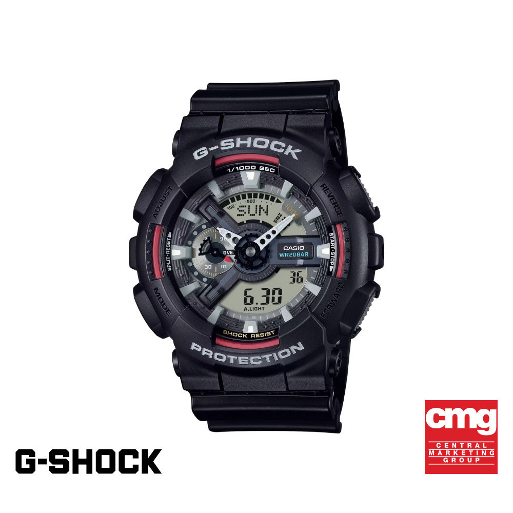 CASIO นาฬิกาข้อมือผู้ชาย G-SHOCK รุ่น GA-110RL-1ADR สายเรซิ่น สีดำ