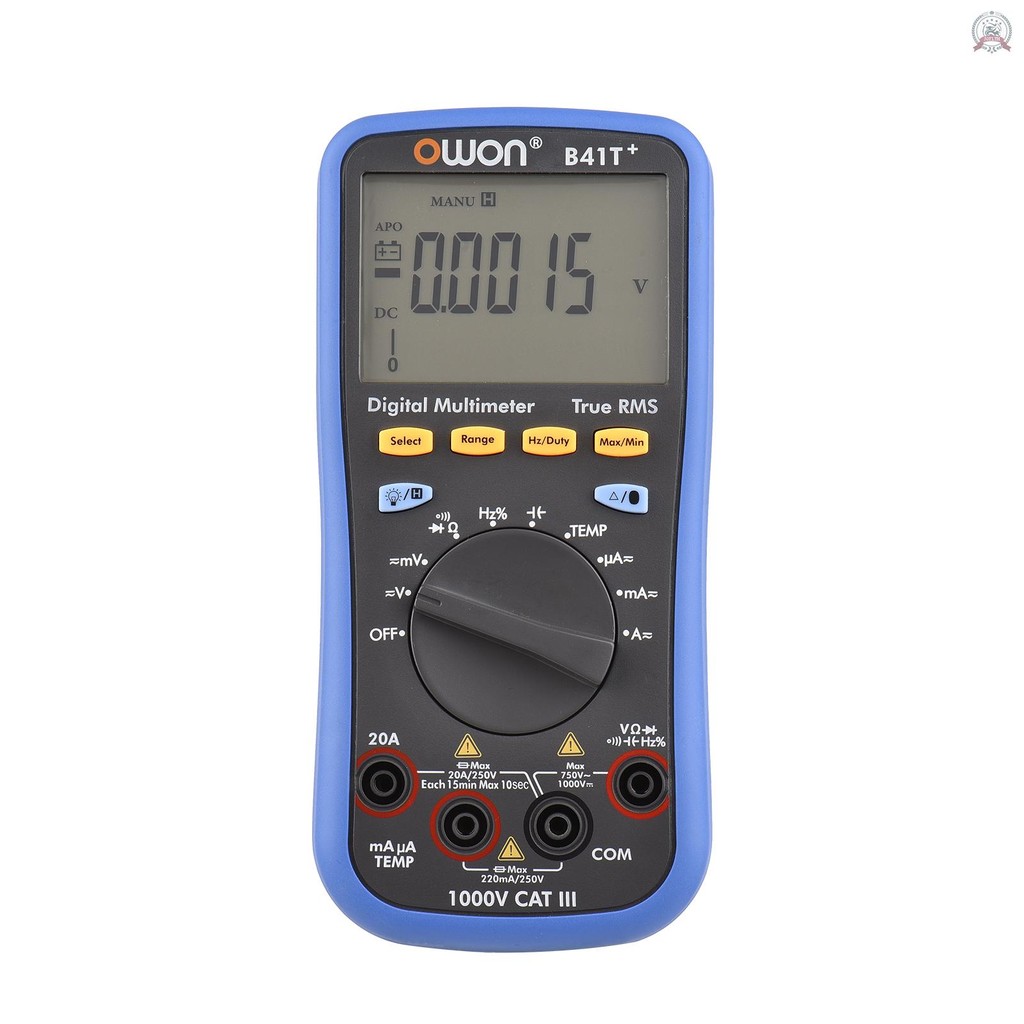 Fast Shipping OWON B41T + มัลติมิเตอร์แบบดิจิตอล BT พร้อมบันทึกออฟไลน์ 22000 นับ True RMS เครื่องทดส