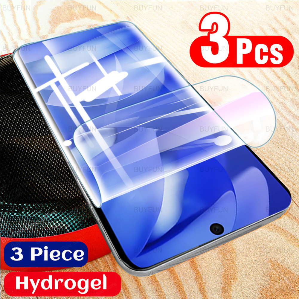 3 ชิ้นกาวฟิล์มHydrogelไม่ใช่แก้วสําหรับGoogle Pixel 9A Soft Screen Protector Pixel 9 9A Pixel 9 Pro 