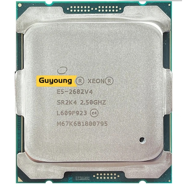 YZX Xeon E5 2682 V4 E5-2682 V4 E5 2682V4 E5-2682V4 CPU โปรเซสเซอร์ 2.5 GHz ใช้หกสิบแกน LGA 2011-3