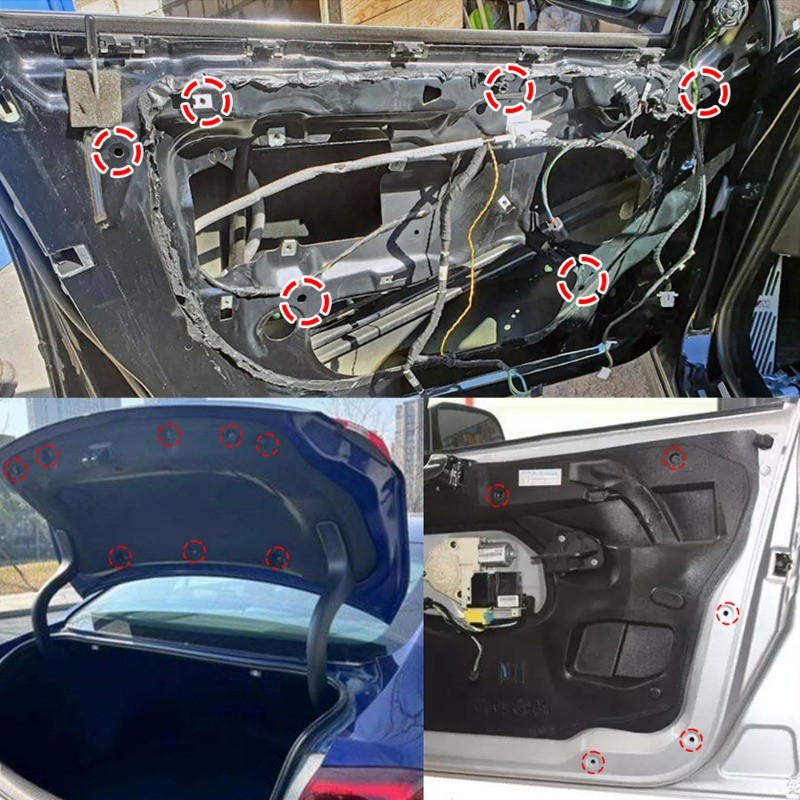 [AM3C] ชุดยึดอัตโนมัติสากล 50/100 ชิ้น | 6/7/8 มม. ปอม คลิปสําหรับแผงประตู/ตัวยึด/เปลือกรถจักรยานยนต์ติดตั้งง่ายตัวยึดตัดยานพาหนะที่มีการออกแบบป้องกันการสั่นสะเทือน - รูปที่ 4