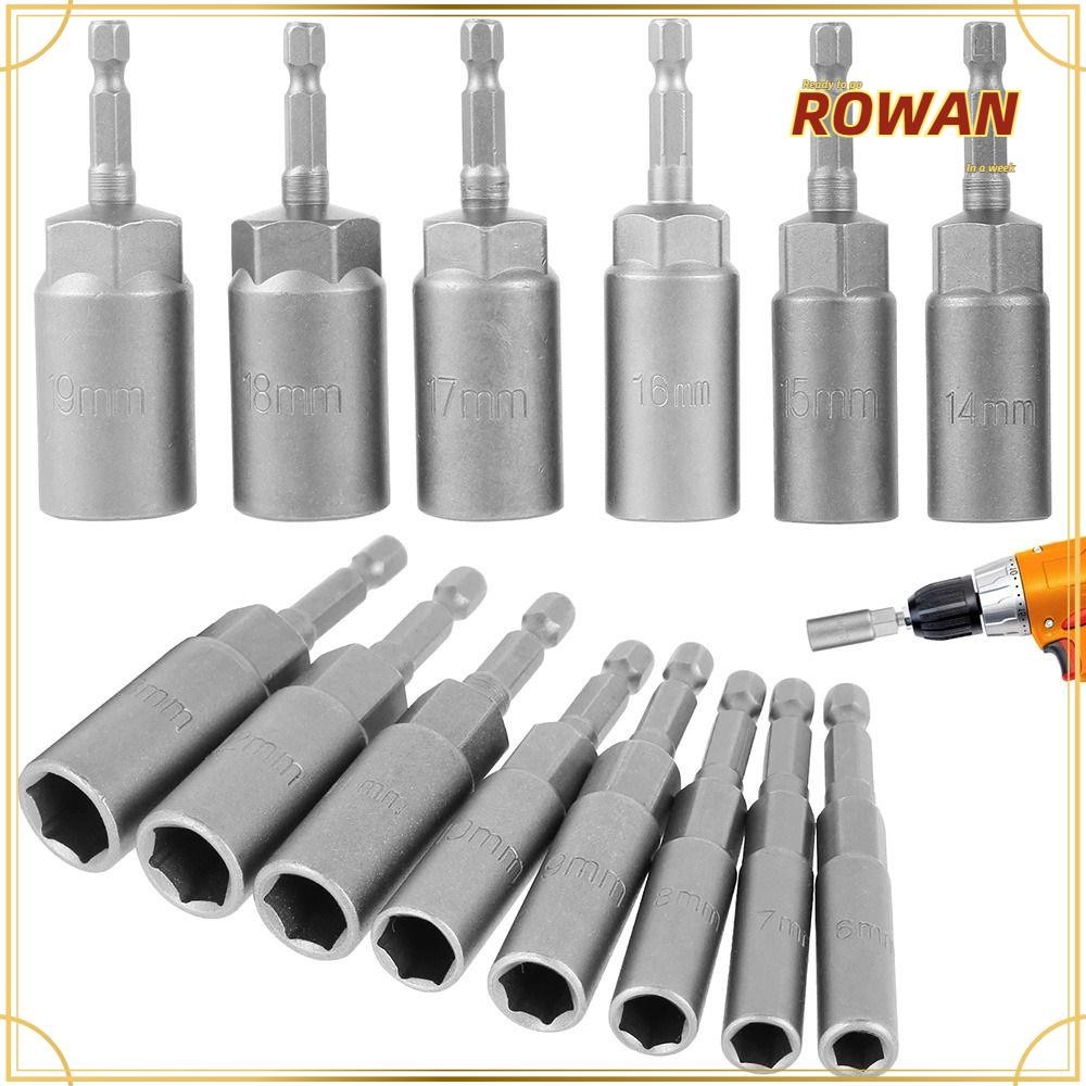 ROWANS 1 ชิ้น Hex ซ็อกเก็ต, ไขควงแม่เหล็ก 5.5-19 มิลลิเมตร Key เจาะอะแดปเตอร์ Bit, ไดรฟ์ซ็อกเก็ต 1/4