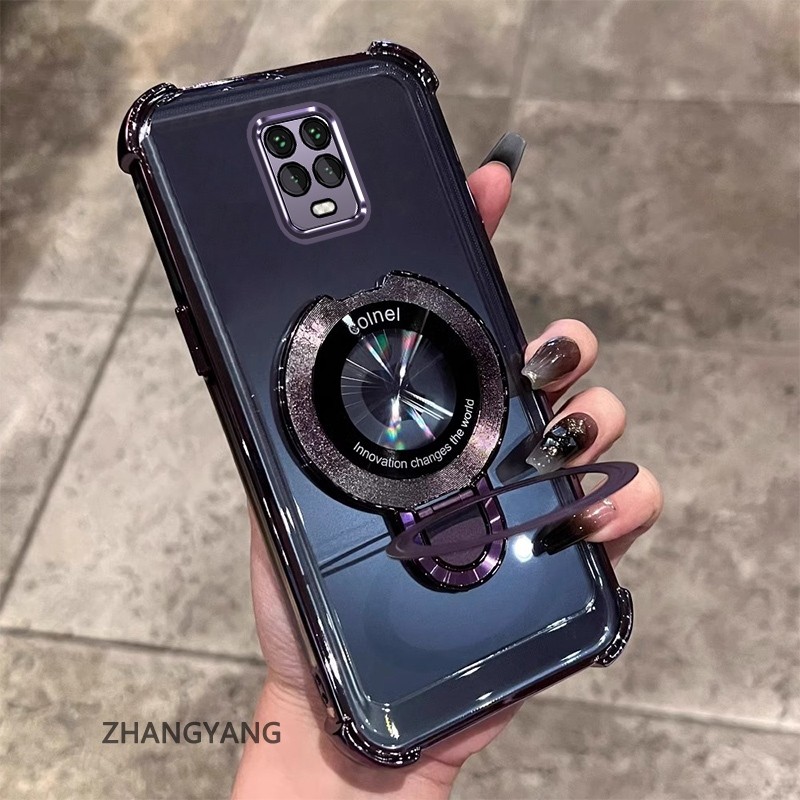 สําหรับ Redmi note 9s note 9 Pro ClearกรณีหนาฝาครอบชุบซิลิโคนShockProofเคสโทรศัพท์CCCA9