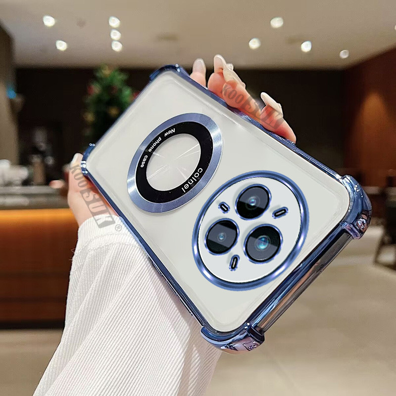 เคสกันกระแทกสําหรับRealme 14 13 11 Pro 12 Pro + 14X 14T 12X 11X 5Gกระจายความร้อนแม่เหล็กดึงดูดเคสโทรศัพท์ฝาครอบใส - รูปที่ 5
