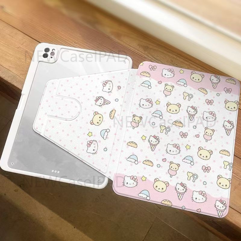 【720°หมุนเงินกรณีแท็บอะคริลิฮาร์ดเคสสําหรับไอแพด720° หมุนพลิกกรณีอะคริลิสําหรับiPad Air4/Air5 Pro 11