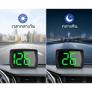 GPS KMH HUD มาตรวัดความเร็วดิจิตอลหน้าจอแสดงผลความเร็วสูงอุปกรณ์อิเล็กทรอนิกส์สําหรับรถยนต์