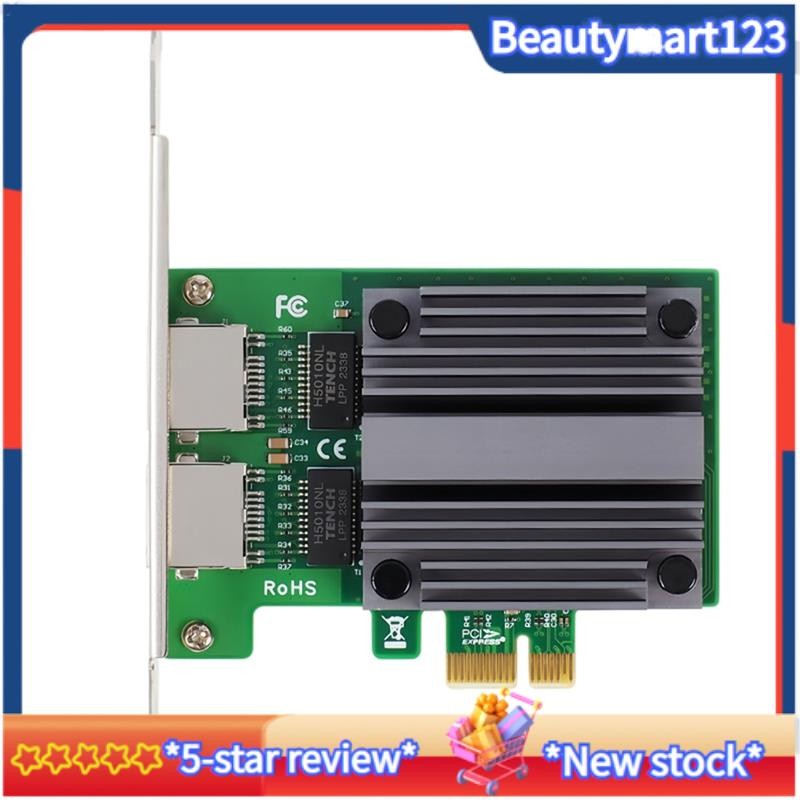 BM สําหรับ I226 ชิปการ์ดเครือข่าย 2500Mbps PCIe ถึง RJ45 2.5G การ์ดเครือข่าย Gigabit 100/1000/2500Mb