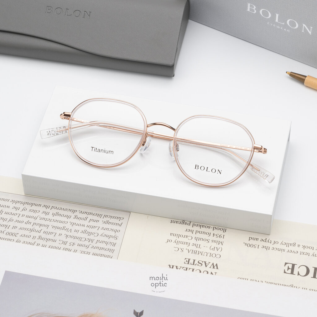 แว่นสายตา BOLON รุ่น Omiya BA6008 B93 Transparent Rose Gold