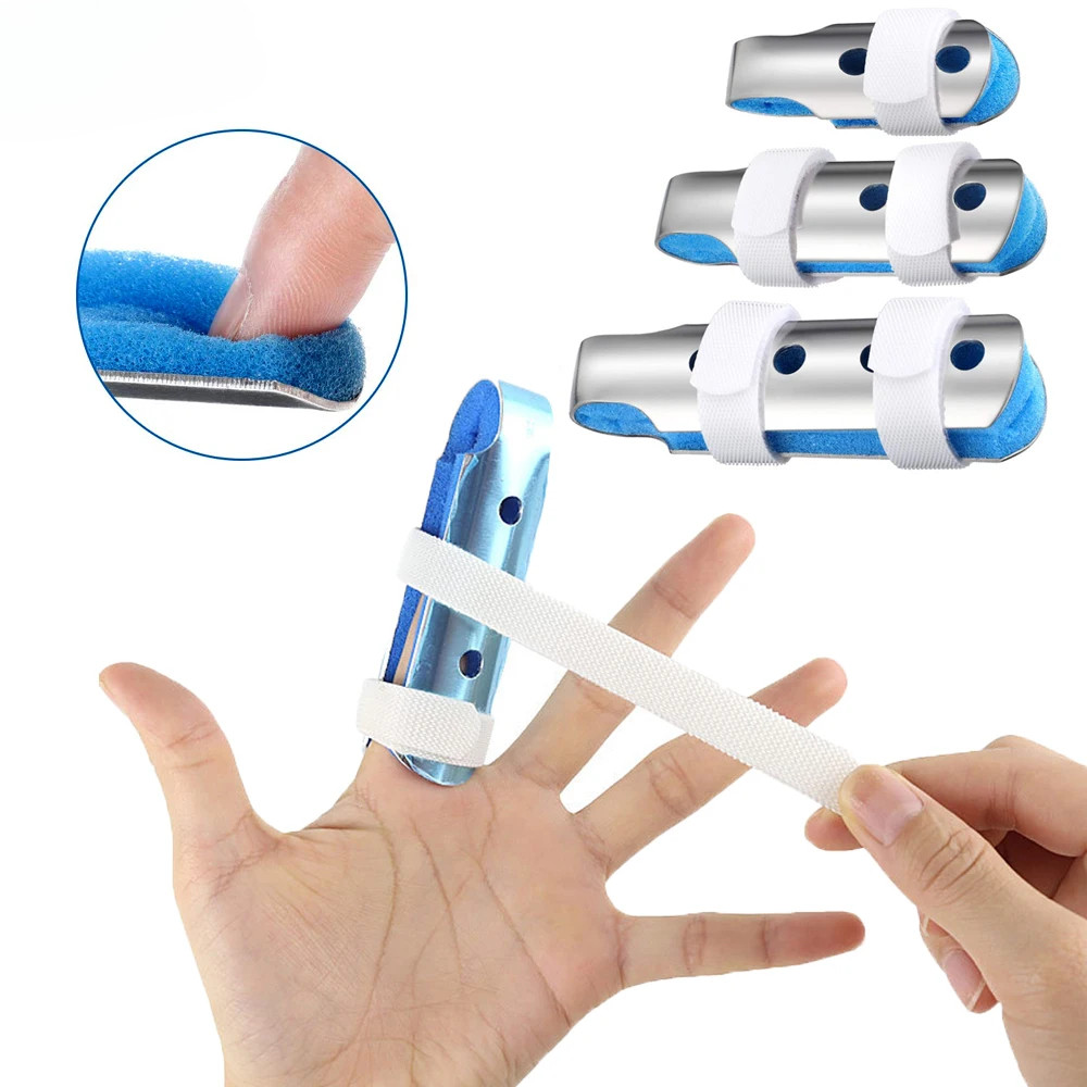1 ชิ้น Finger Splints Metal Finger Support Finger Stabilizer สําหรับผู้ใหญ่และเด็ก Finger Knuckle Jo