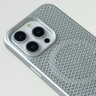 【Cellular cooling/Bracket/Pc hard case/Silver】เคส compatible for iPhone 15 14 13 12 11 16 17 pro max case