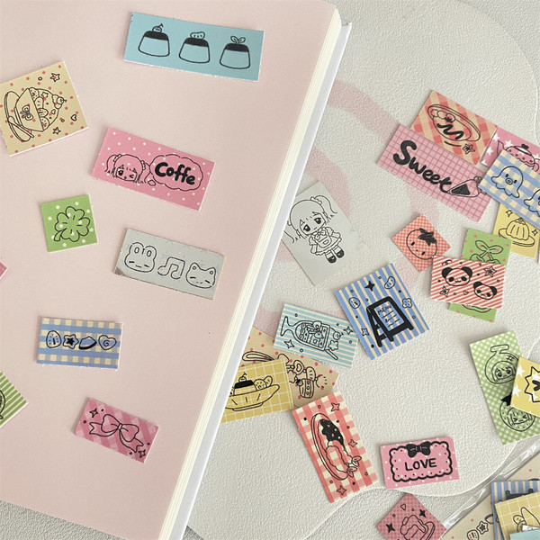 Steve ประมาณ 30 ชิ้นน่ารักโคลเวอร์สี่ใบผลไม้ป้ายขนมสติกเกอร์โทรศัพท์มือถือกรณี Joural Deco สติกเกอร์