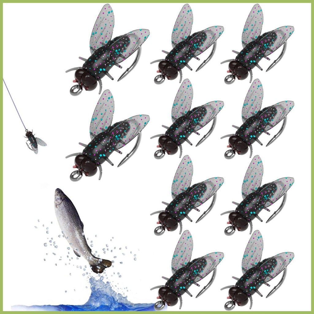 Fly Fishing Bait Flying Fish เหยื่อชุดปลาดึงดูดตกปลาเกียร์ Fly Fishing Assortment Kit เหยื่ออ่อน Fly