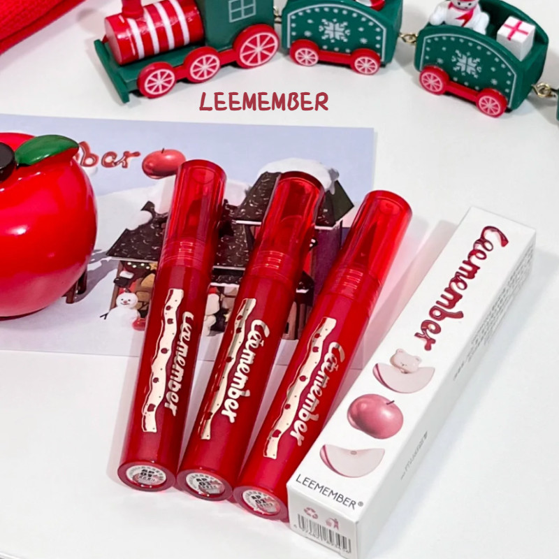 LEEMEMBER ลิปกลอส แอปเปิ้ลแดง คริสต์มาส