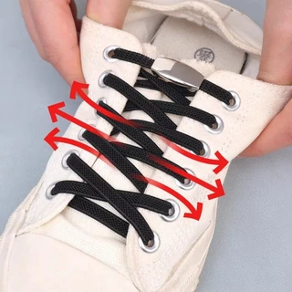 No Tie Shoe Laces Press Lock Shoelaces - เชือกผูกรองเท้าแบบปลดเร็วสำหรับกีฬาและกลางแจ้ง - ใช้ได้กับรองเท้าผ้าใบและบูทสำหรับผู้ใหญ่และเด็ก