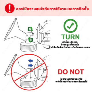 กรวยปั๊มนมคอกว้าง และอะไหล่ ทรงเดียวกับกรวย Maymom / Spectra / Brusta 19/21/24 mm