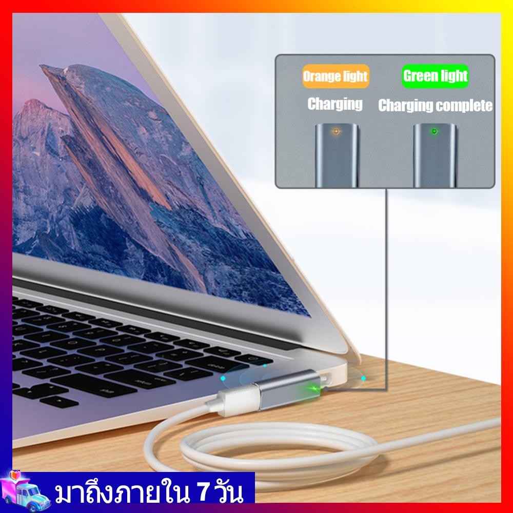 Superlegend8❦ อะแดปเตอร์ USB C PD แบบแม่เหล็กตัวเชื่อมต่อ Type C ข้อมูลการชาร์จอย่างรวดเร็วสําหรับ MacBook Air/Pro