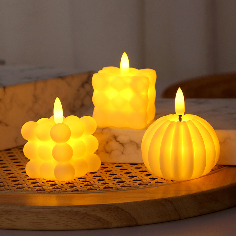 สร้างสรรค์เทียนรูปไฟกลางคืนห้องนอนข้างเตียงนอนโคมไฟภาพ พี เชือก ตกแต่งบ้าน - รูปที่ 6