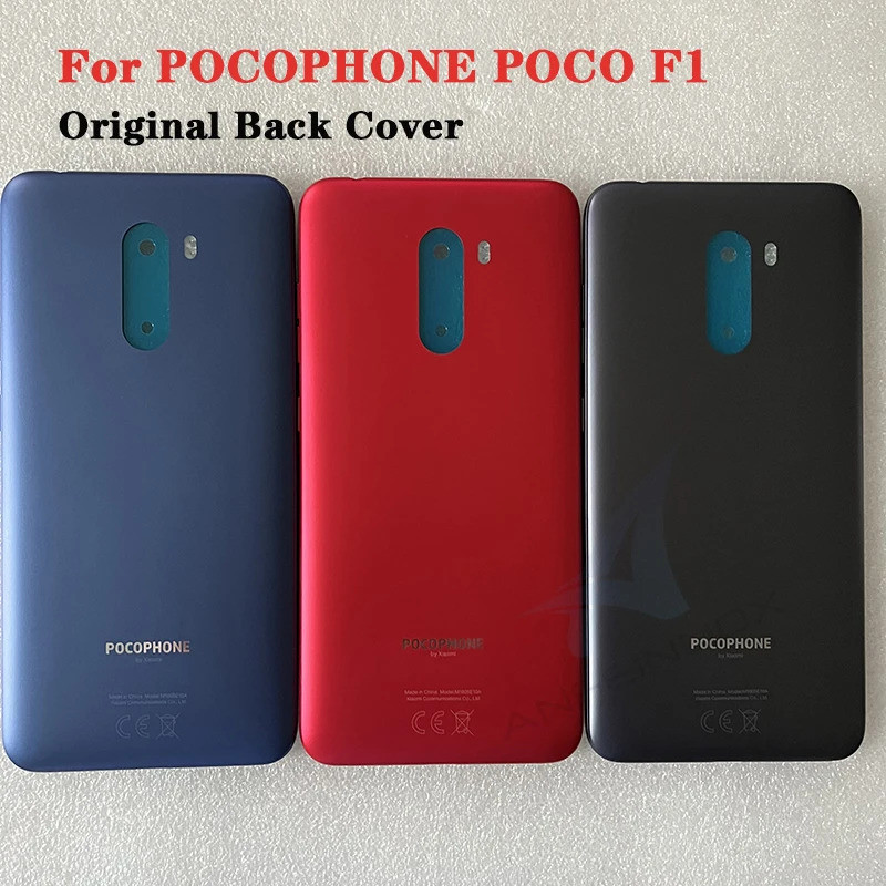 ใหม่สําหรับ POCOPHONE POCO F1 พลาสติกฝาหลังแบตเตอรี่สําหรับ POCO F1 โทรศัพท์กรณีอะไหล่