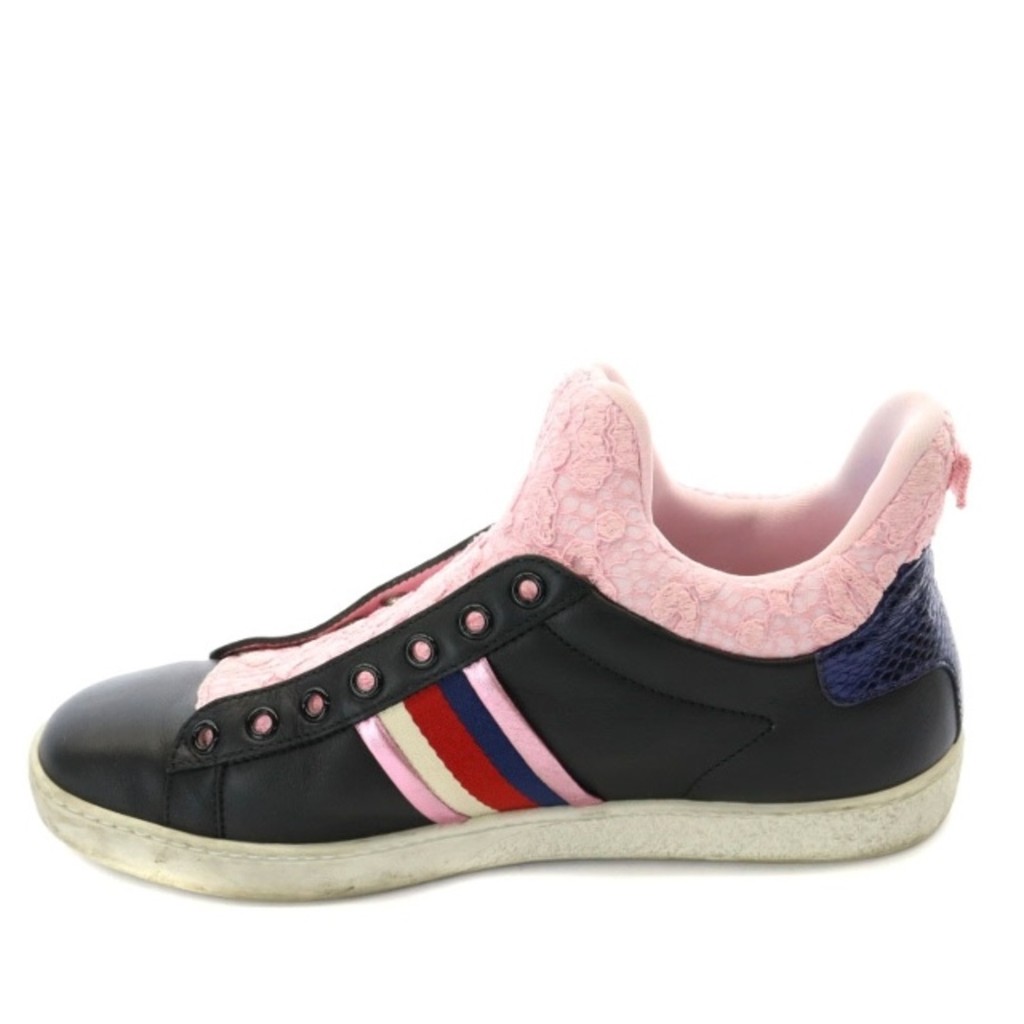 Gucci Sneakers sherry leather black Direct from Japan Secondhand