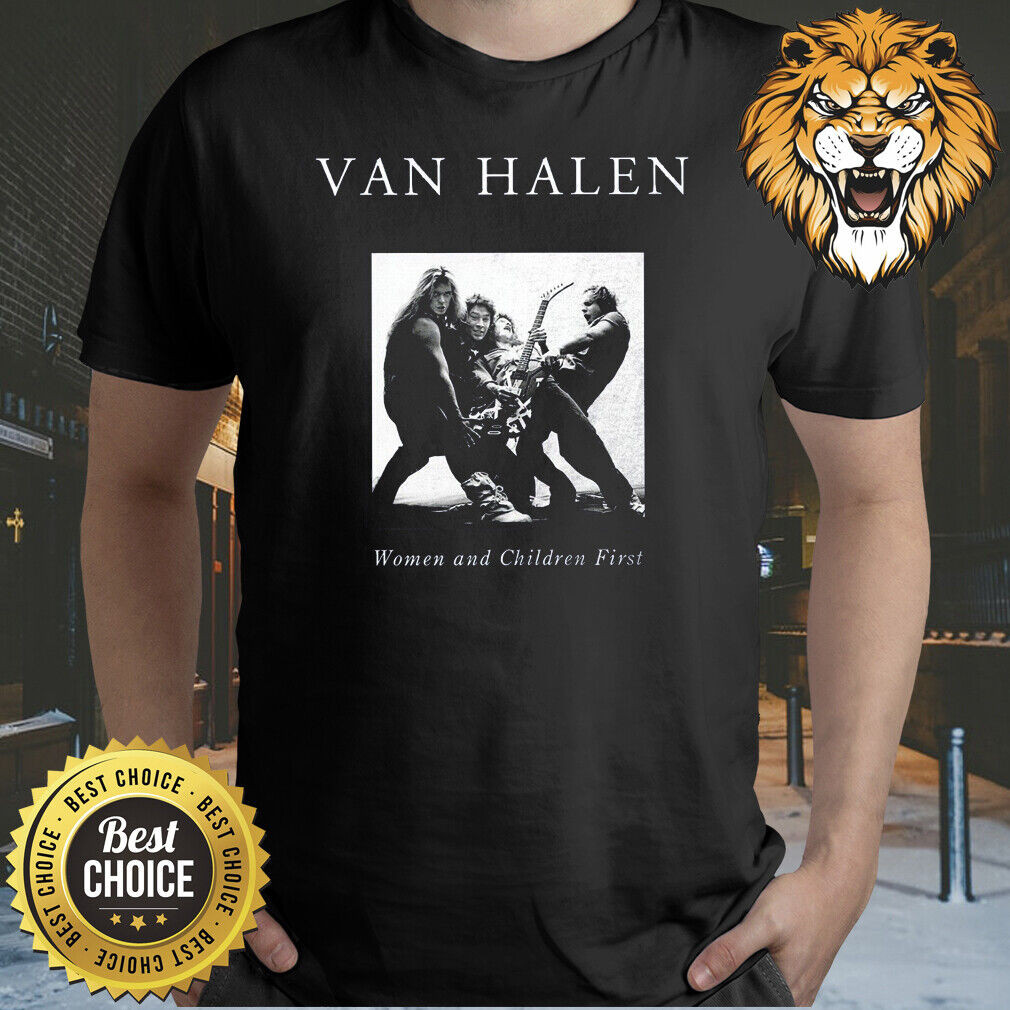 Rare Van Halen - เสื้อยืดบุรุษและเด็ก Q9686