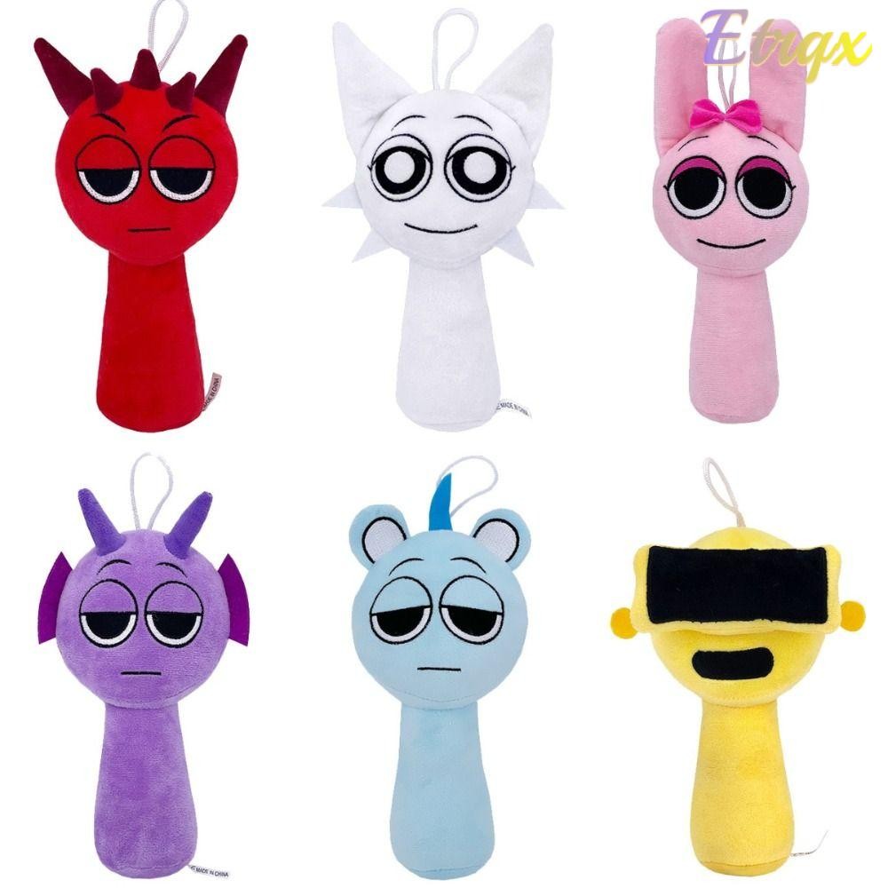 Etrqx Sprunki Plush ของเล่น, Raddy Oren Plushie ตุ๊กตา,การ์ตูนสยองขวัญเกม Related ผลิตภัณฑ์ Pinki Vineria ตุ๊กตาตุ๊กตาของขวัญ