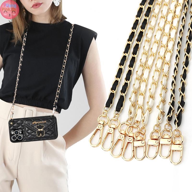 Puinkk 120 ซม.กระเป๋าโซ่Crossbodyกระเป๋าถือโซ่เปลี่ยนหนังไหล่กระเป๋าสายรัดDiyผู้หญิงสาวกระเป๋าอุปกรณ์เสริมTH