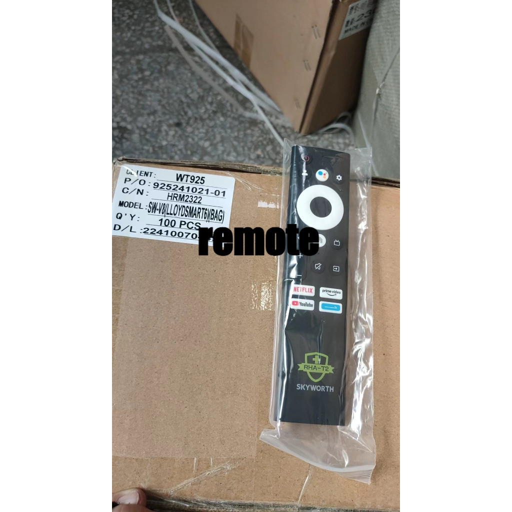 Skyworth Voice Function Androind Netflix Prime Video Youtube Bluetooth Led Tv รีโมทคอนโทรล