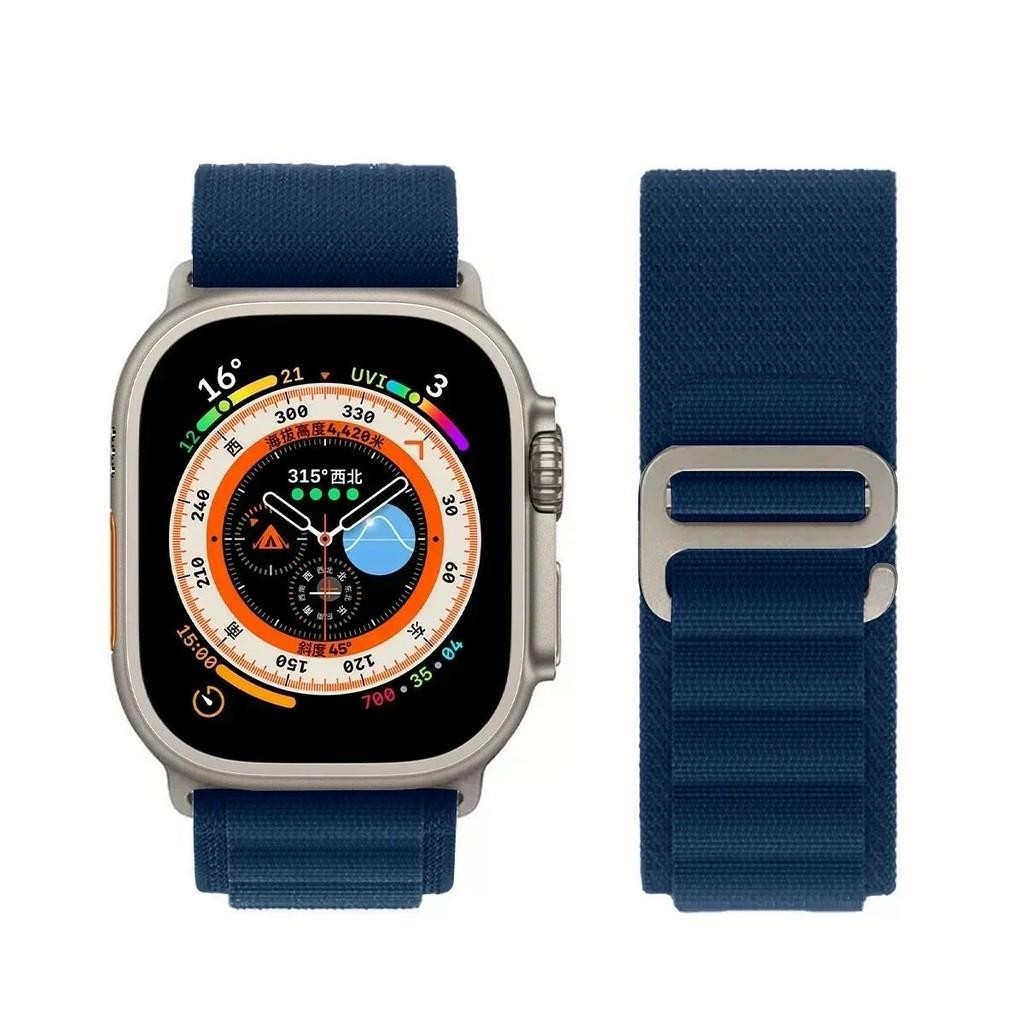 สายนาฬิกาข้อมือไนล่อน สําหรับ Smart watch strap 49 มม. SE 6 7 8 9 45 มม. 41 มม. 44 มม. 40 มม. 42 มม. 45 มม. 44 มม. Iwatch series 9 8 7 6 5 4 3 2 Ultra