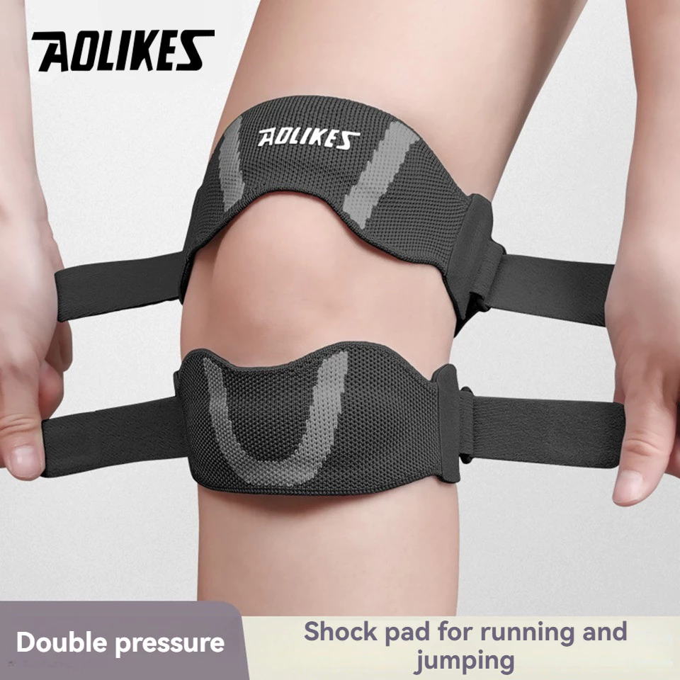 Aolikes 1PCS Professional กีฬาคู่เข่า Patella Pad สําหรับ Tendonitis ปวดเข่า Patella เข่าสายคล้อง