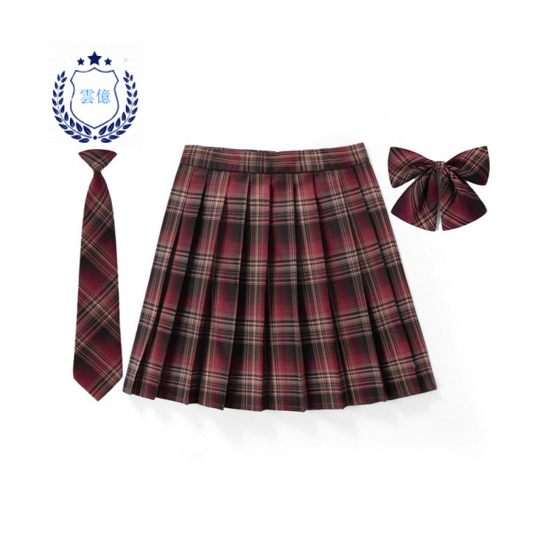 กระโปรงเด็กผู้หญิงระดับกลางสไตล์วิทยาลัยลายสก๊อต JK เครื่องแบบส่วนลด100ชั้นชุดนักเรียนกระโปรงเอวสูงกระโปรงคอรัสกระโปรงการแสดง - รูปที่ 3