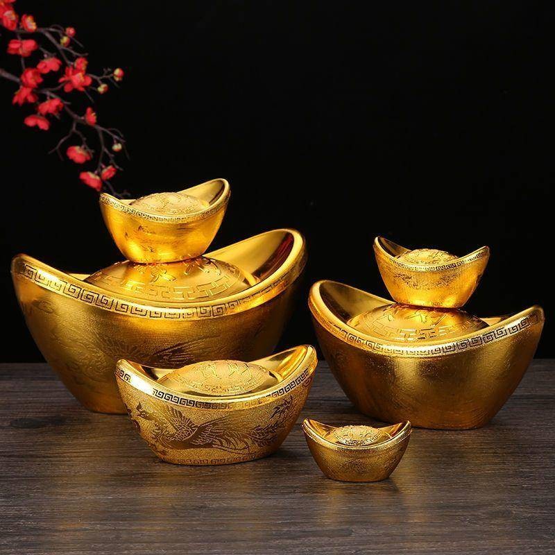 ตกแต่งปีใหม่เทศกาลฤดูใบไม้ผลิจําลองทองแท่งตกแต่งพลาสติกพิธีขึ้นบ้านใหม่แต่งงานปีใหม่ตกแต่งอนุบาลประสิทธิภาพรายการเวทีอุปกรณ์ถ่ายภาพ
