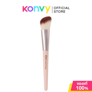 Oni Angled Contour Brush #Sakura Pink แปรงคอนทัวร์หัวตัดโอนิ สีชมพูซากุระ ขนนุ่มแน่นพิเศษ.