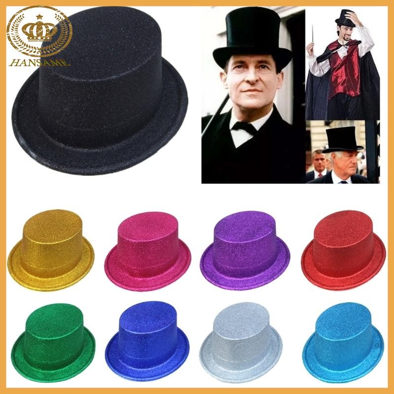 Han หมวกพายหมูกลิตเตอร์ ทรงสูง Ringmaster นักมายากล ลินคอล์น โบว์ลิ่ง
